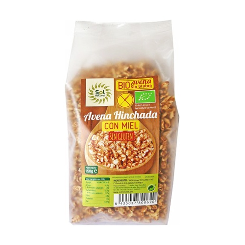 celiacos AVENA HINCHADA CON MIEL S/ GLUTEN 150GR