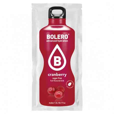 bebidas solubles BOLERO ARANDANO ROJO SOBRE 9 GRS CRANBERRY