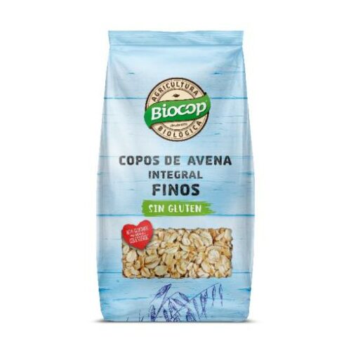 copos, mueslis y salvados COPOS AVENA INTEGRAL FINOS SIN GLUTEN 500G BIOCOP