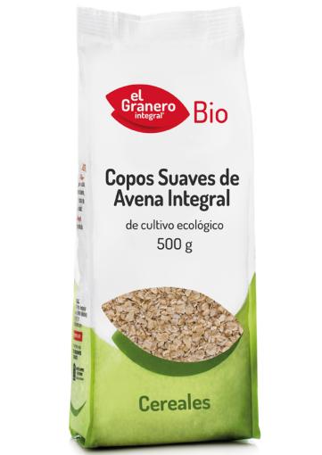 copos, mueslis y salvados COPOS SUAVES DE AVENA INTEGRAL BIO, 500 g