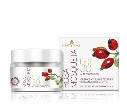 línea facial CREMA ROSA MOSQUETA NATURAL - FPS 30 50 ml.