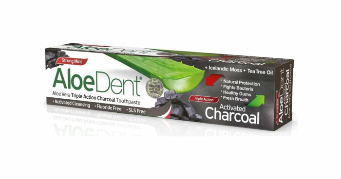 higiene bucal DENTRIFICO ALOE VERA CON CARBON ACTIVO 100ML