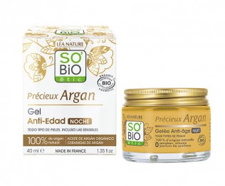 línea facial GEL NOCHE ANTIEDAD DE ARGAN BIO 40ML