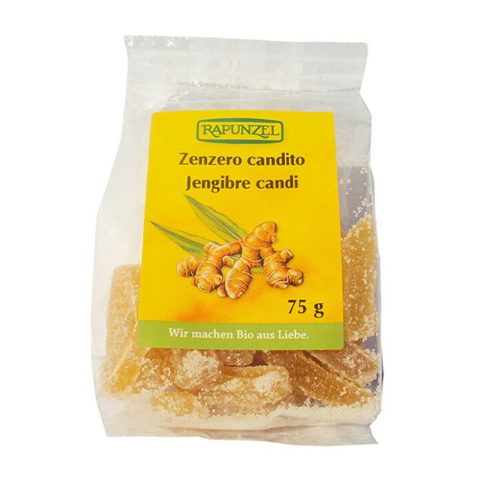 caramelos y gominolas JENGIBRE CONFITADO ECOLOGICO RAPUNZEL 75 G