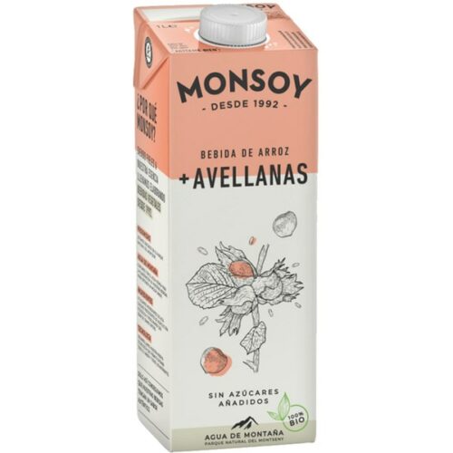 bebidas LECHE DE ARROZ CON AVELLANA BIO 1L