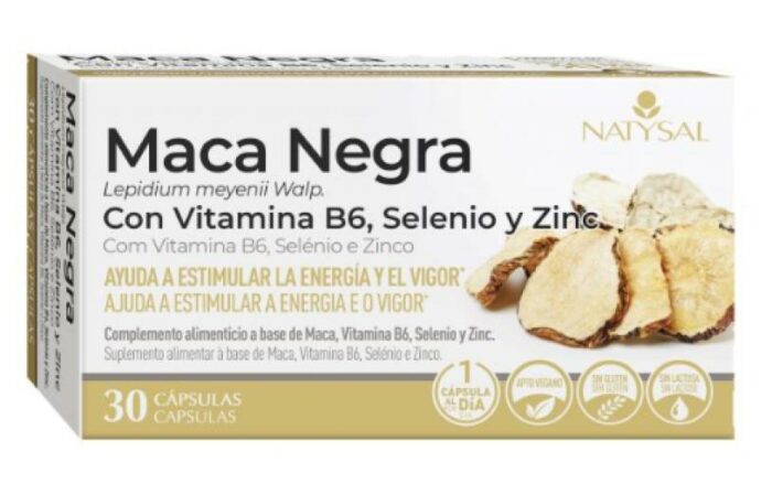 jaleas y energeticos MACA NEGRA VIT B6 SELENIO Y ZINC 30 CAPS