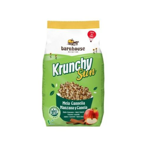 copos, mueslis y salvados MUESLI KRUNCHY SUN MANZANA Y CANELA BIO 375GR BIO