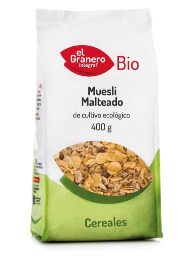 copos, mueslis y salvados MUESLI MALTEADO BIO, 400 g