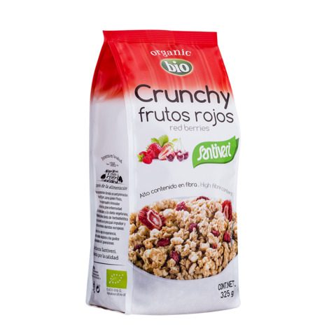 copos, mueslis y salvados MUESLY CRUNCHY FRUTOS ROJOS BIO 325 GRS