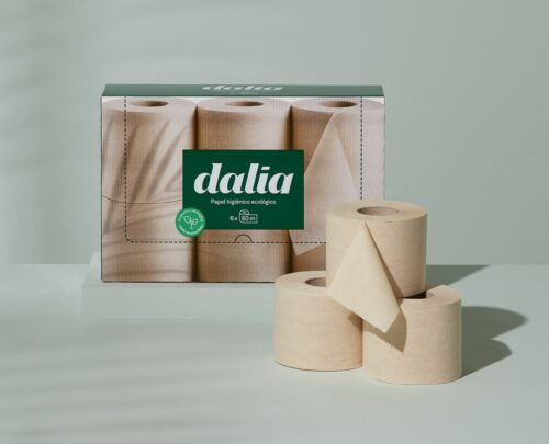 limpieza PACK 6 ROLLOS DE PAPEL HIGIÉNICO DOBLE CAPA BIO SIN BLANQUEAR 35m X 6und