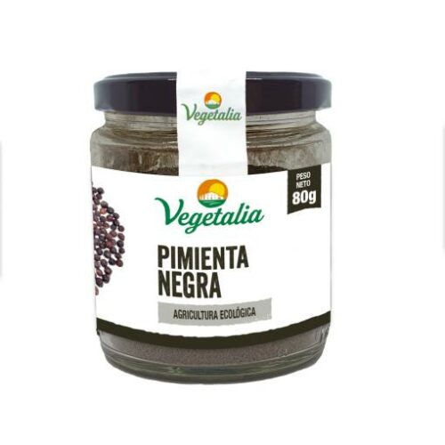 sales, condimentos y salsas PIMIENTA NEGRA MOLIDA 80GRS BIO