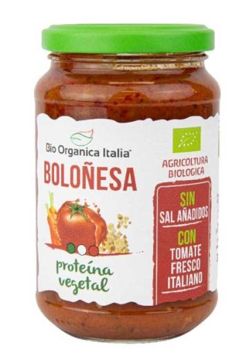 sales, condimentos y salsas SALSA TOMATE BOLOÑESA VEGANA BIO 350G