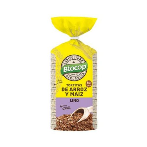 aperitivos y frutos secos TORTITA ARROZ MAIZ LINO BIO 200 G