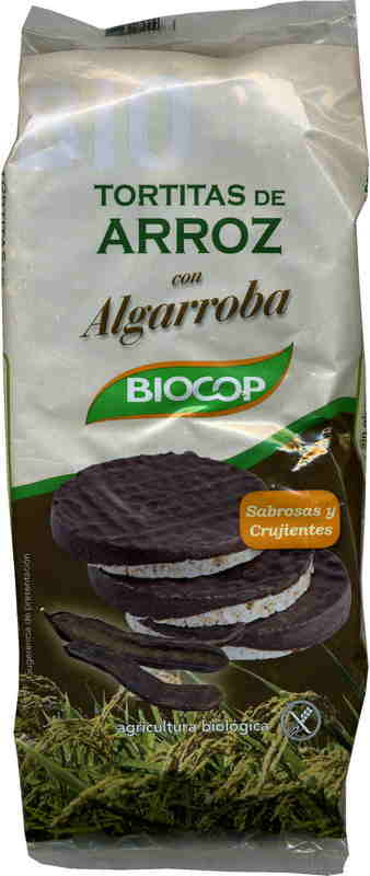 aperitivos y frutos secos TORTITAS ARROZ ALGARROBA BIO 100 G