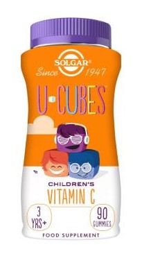 vitaminas U-CUBES VITAMINA C SABOR FRESA Y NARANJA +3 AÑOS 90 GOMINOLAS