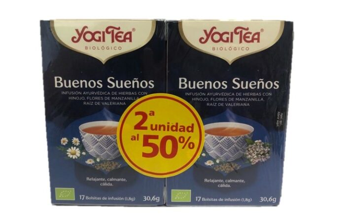 plantas en filtro YOGI TEA BUENOS SUEÑOS 2ª UD 50% 17X2 BOLSITAS