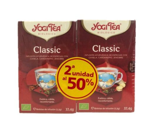 plantas en filtro YOGI TEA CLASSIC 2ªUD AL 50% 17X2 BOLSITAS