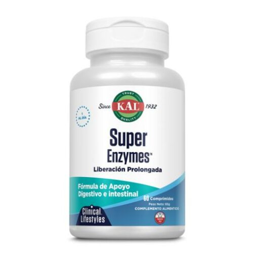 digestivos SUPER ENZYMES-60 COMP. ACCION PROLONGADA