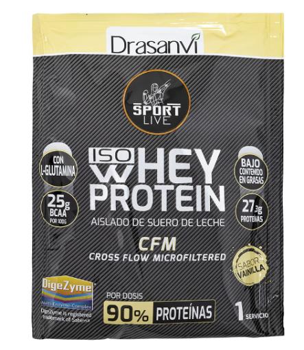 deporte MONODOSIS WHEY PROTEIN AISLADO VAINILLA 30G SPORT LIVE DRASANVI