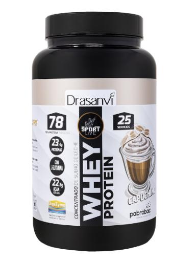 deporte WHEY PROTEIN CONCENTRADA CAPUCHINO 750G SPORT LIVE DRASANVI