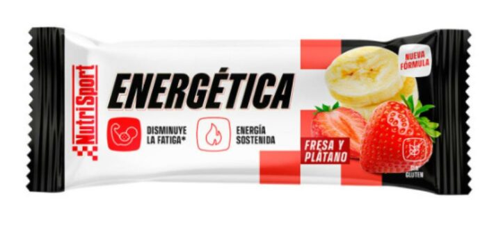 jaleas y energeticos BARRITA ENERGETICA SABOR FRESA Y PLATANO 49G