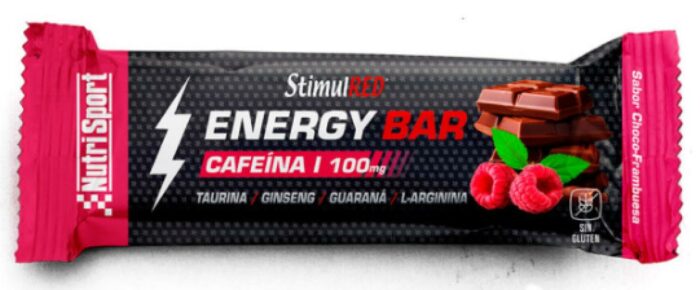 jaleas y energeticos BARRITA STIMULRED SABOR CHOCO FRAMBUESA 40GR