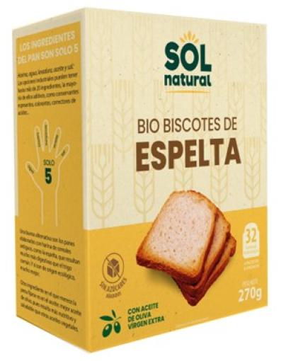 pan BISCOTES DE ESPELTA BIO 270GR