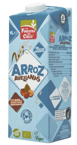 bebidas BEBIDA DE ARROZ CON AVELLANAS BIO 1L