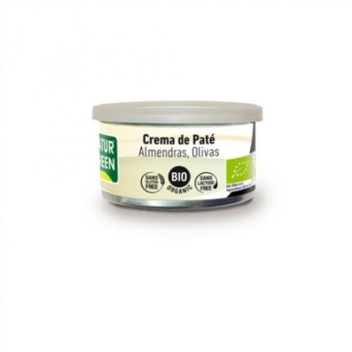 patés y carnes vegetales PATE ALMENDRA Y OLIVA 130 g BIO S/G