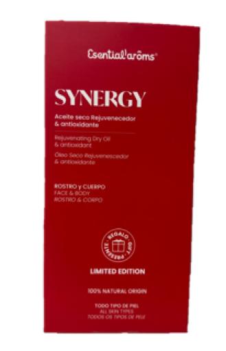 línea corporal PACK SYNERGY ACEITE SECO REJUVENECEDOR Y ANTIOXIDANTE 125ML + COLLAR